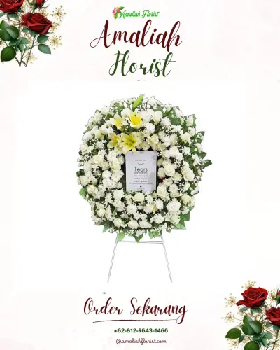 Krans Bunga Duka Cita di Mulyoharjo